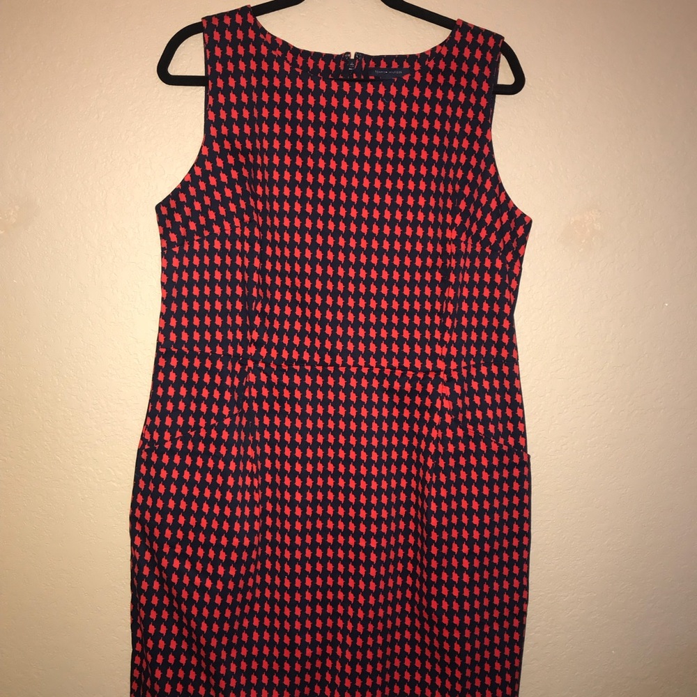Tommy Hilfiger Navy and Red Dress